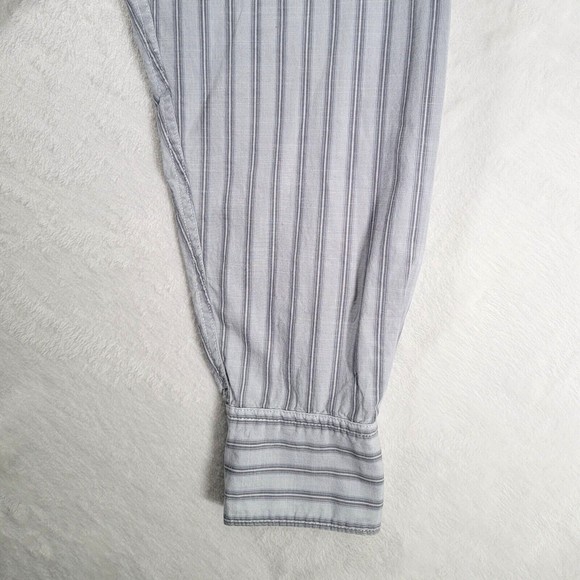 Tommy Bahama Long Sleeve Button Up Shirt Men's Large Striped Relax Casual Beach - Picture 6 of 12